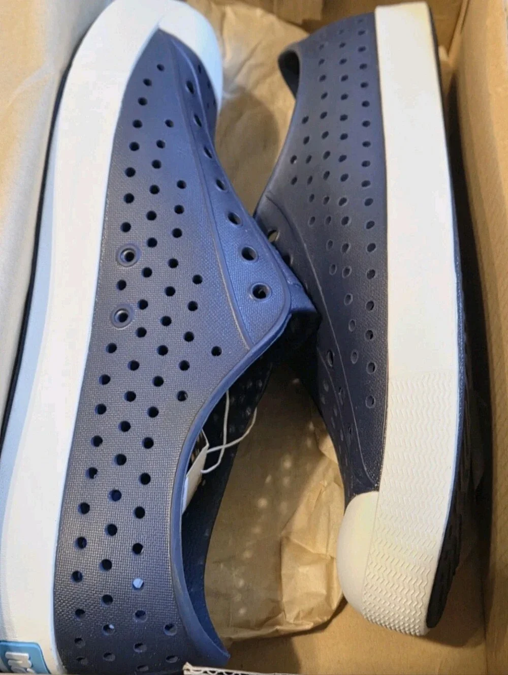 Native Unisex Jefferson Navy Blue Lightweight SlipOn Sneakers US Men Sz 6 Wmns 8